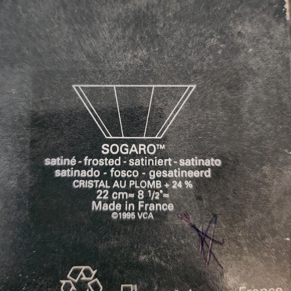 J.G Durand Crystal Bowl, Made in France Vintage - Picture 5 of 6